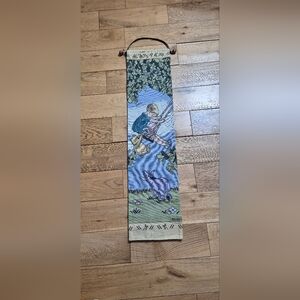 Winnie the Pooh Tapestry Panel - Boy on Swing with Roo